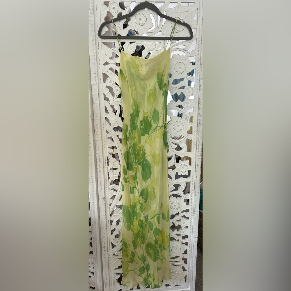 Ann Taylor lemon lime floral print size 2